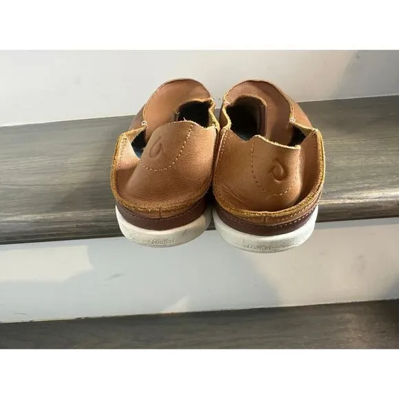 OLUKIA Men’s Leather Slip-On Shoes