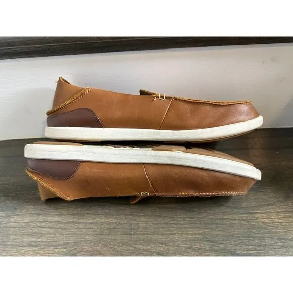 OLUKIA Men’s Leather Slip-On Shoes