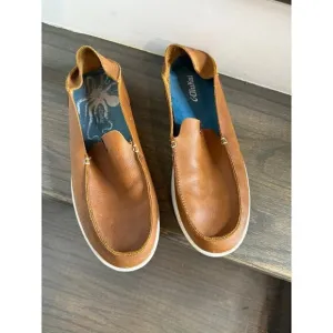 OLUKIA Men’s Leather Slip-On Shoes