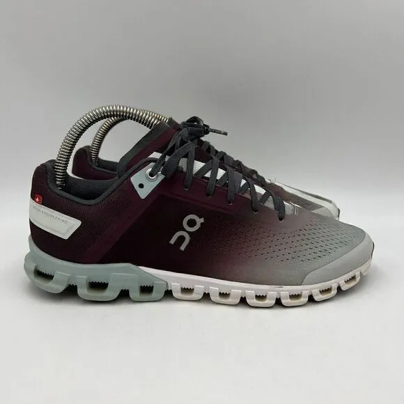 On Cloud Flow Women Size 9.5 Athletic Running Shoes Ombre Mulberry Mineral Aqua