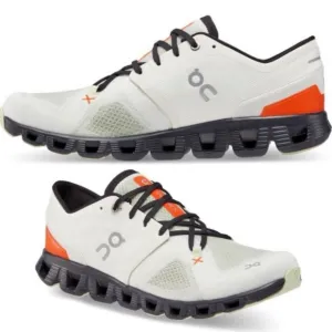 On Cloud X 3 Ivory Flame Men's Athletic Shoes casual running outdoor summer