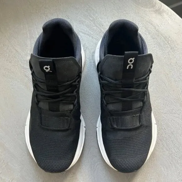 On Cloudnova Running Shoes Black Phantom/White size Womens 10