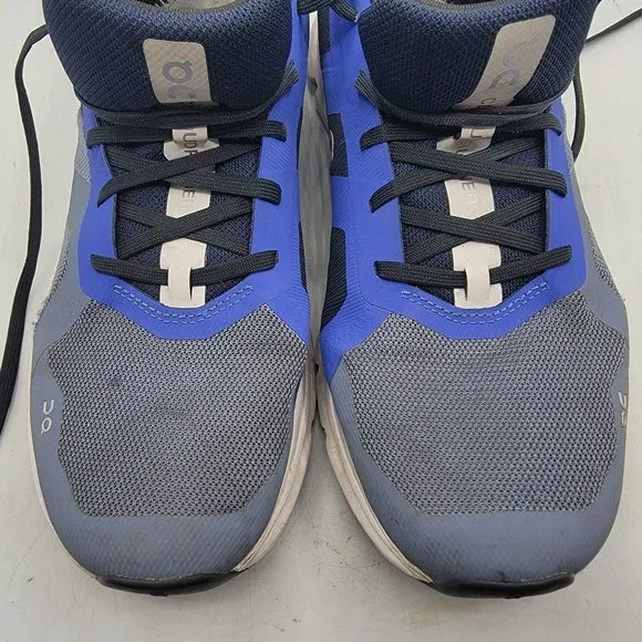On Running Cloudrunner Mens 10 Running Shoes Metal Midnight Blue Athletic