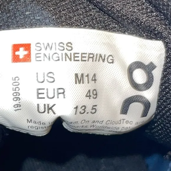 On Running  Man Shoes Size 13.5