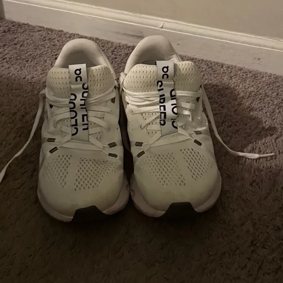 On Running Men White Running Shoes