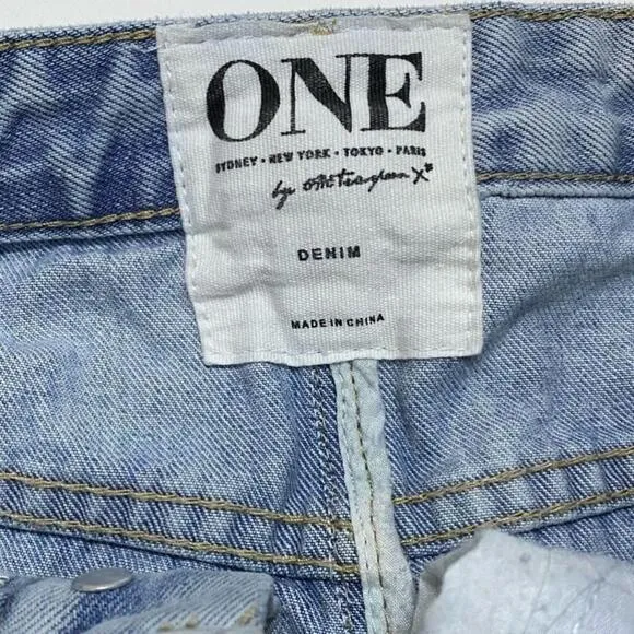 One Teaspoon - 2020 Distressed Fringe Denim Mini