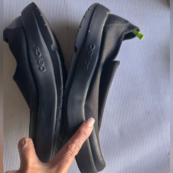 OOFOS Men's OOMG SportEezee Low Black Shoe Size 12