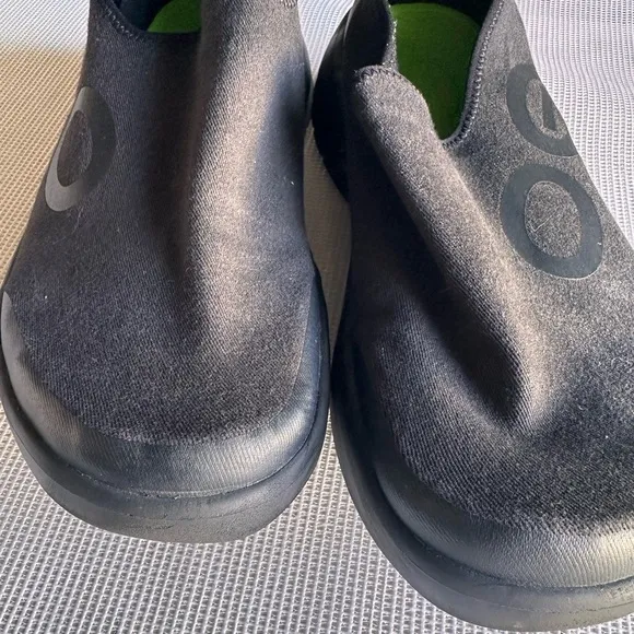 OOFOS Men's OOMG SportEezee Low Black Shoe Size 12