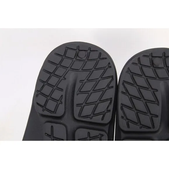Oofos OOAHH Sandals Unisex Recovery Slide Shoes Black Unisex Mens 10