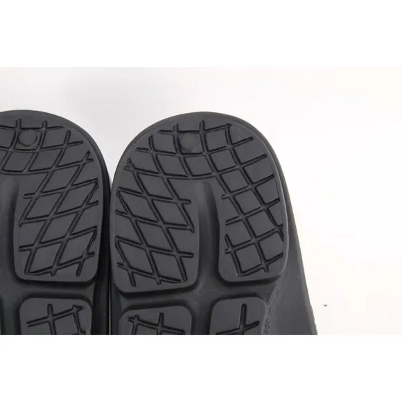 Oofos OOAHH Sandals Unisex Recovery Slide Shoes Black Unisex Mens 10