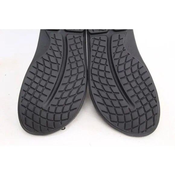 Oofos OOAHH Sandals Unisex Recovery Slide Shoes Black Unisex Mens 10