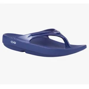 OOFOS WOMEN'S OOLALA SANDAL Navy Blue Sandals Size 8