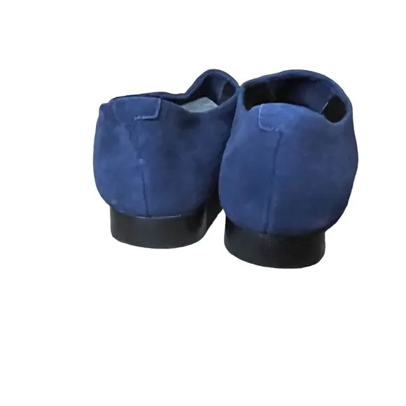 Opening Ceremony WOMENS Charley Navy Blue Suede Slip On Flats Shoes Size 39 8.5