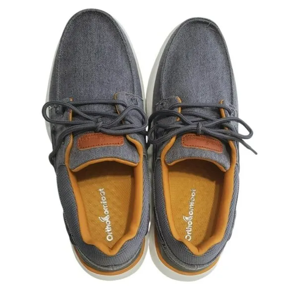 OrthoComfoot Shoes Comfort Sneakers Walking Boat Loafer Plantar Fasciitis Mens 9