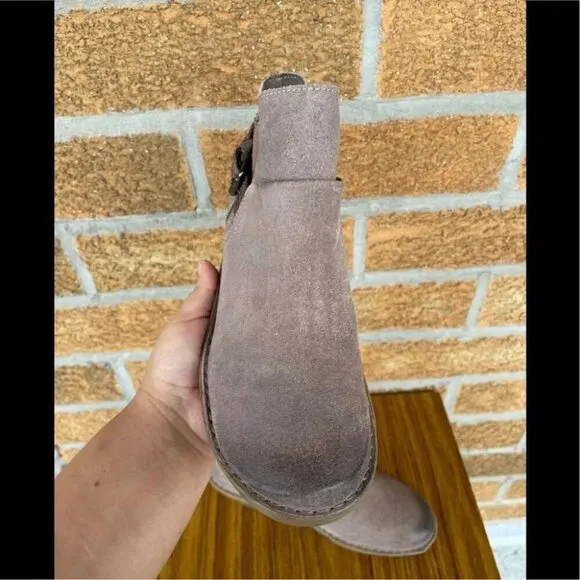 OTBT Women's Rocker Wedge Bootie StoneLeather size 9