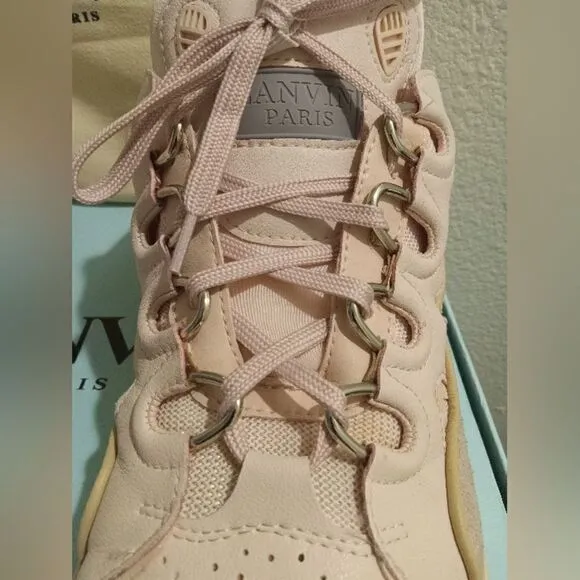 Pale Pink Leather Sneakers – size 41 UNISEX only worn 3 days 1 night