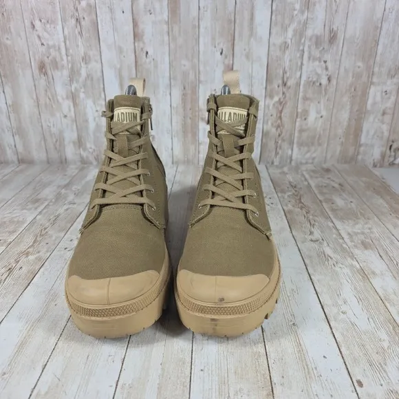 Palladium Pampa Platform Boot Lug Sole‎ Canvas Ankle Boots Women's Size 9