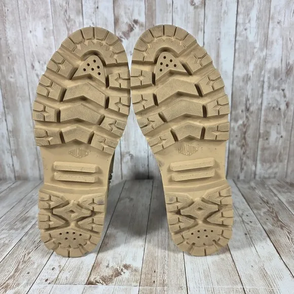 Palladium Pampa Platform Boot Lug Sole‎ Canvas Ankle Boots Women's Size 9