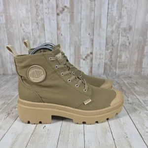 Palladium Pampa Platform Boot Lug Sole‎ Canvas Ankle Boots Women's Size 9