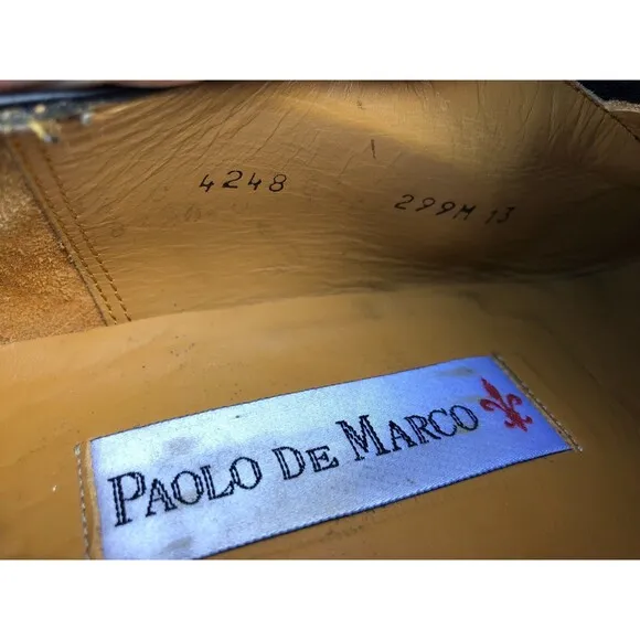 Paolo de Marco Men  genuine leather  Dress loafers Shoes size US 13 M