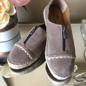 Patricia Nash Women Suede Edpadrille Flats Brown Shoes