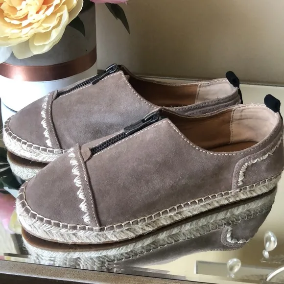 Patricia Nash Women Suede Edpadrille Flats Brown Shoes