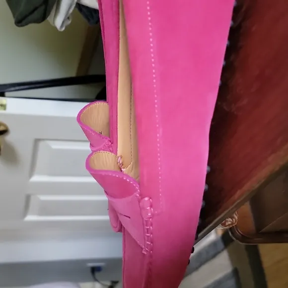 Patrizie Dolce Pink Suede Women's Loafers