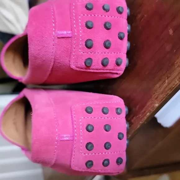 Patrizie Dolce Pink Suede Women's Loafers