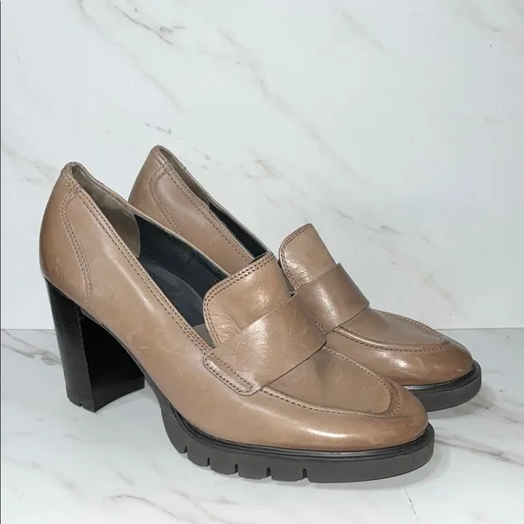 Paul green Nina pump heeled loafer sz UK 5 / 7.5 US womens (n28)