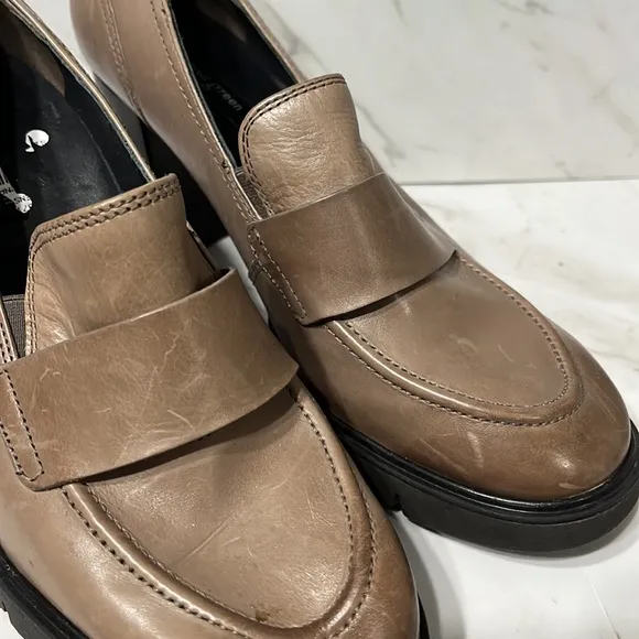 Paul green Nina pump heeled loafer sz UK 5 / 7.5 US womens (n28)