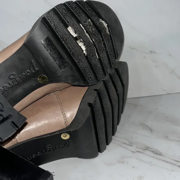Paul green Nina pump heeled loafer sz UK 5 / 7.5 US womens (n28)