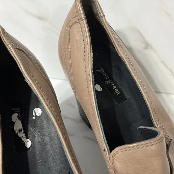 Paul green Nina pump heeled loafer sz UK 5 / 7.5 US womens (n28)