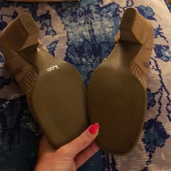 Paul Green Tiana brown open toe Booties Sandal 9