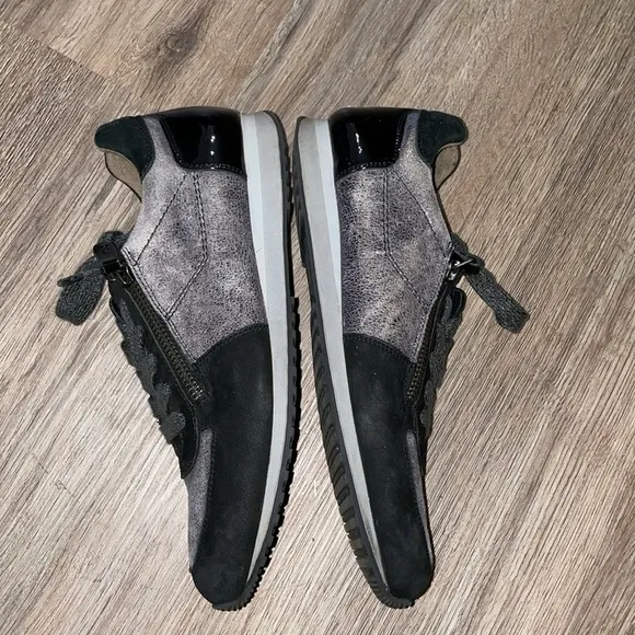Paul Metallic Zip Sneakers, Size - 4
