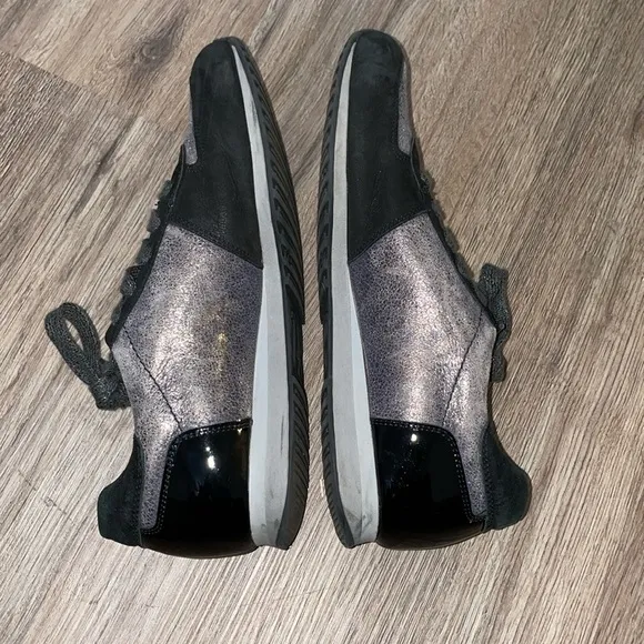 Paul Metallic Zip Sneakers, Size - 4