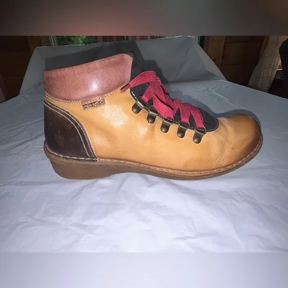 Pikolino's Uruguay Women's LeatherLace Up Ankle Boots 40