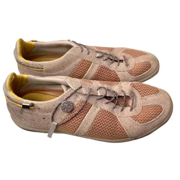 PLAE Butler Sandstorm Sneakers Unisex 9 Women's 7.5 Men's Gray Yellow Purple a32