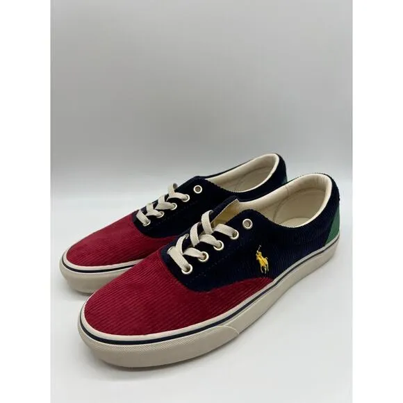Polo Ralph Lauren Keaton Pony Men’s Lace Up Corduroy Sneakers Size 10 NEW📦