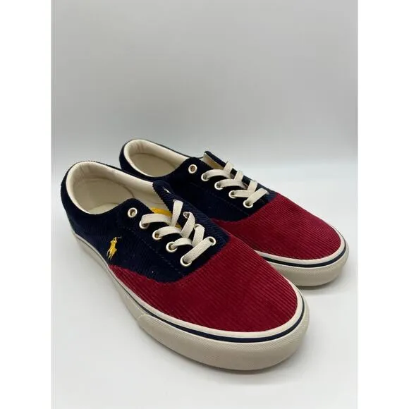 Polo Ralph Lauren Keaton Pony Men’s Lace Up Corduroy Sneakers Size 10 NEW📦