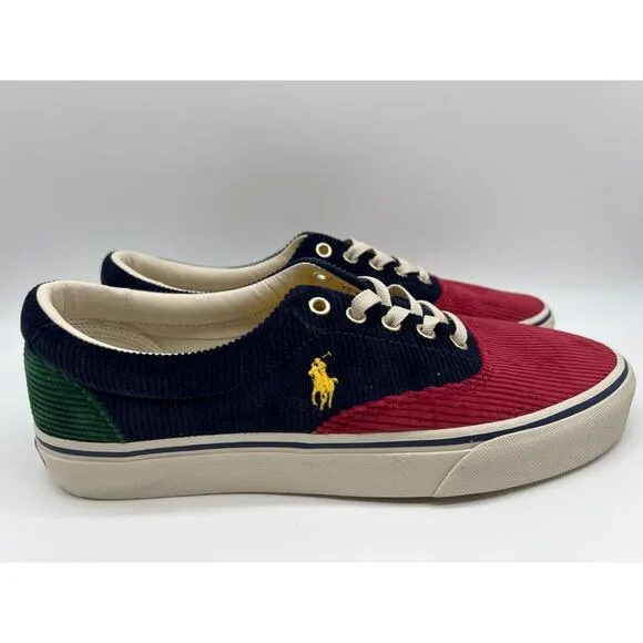 Polo Ralph Lauren Keaton Pony Men’s Lace Up Corduroy Sneakers Size 10 NEW📦