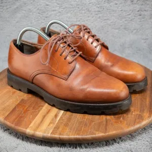 POLO Ralph Lauren Odis Brown Leather Casual Oxford Dress Shoes Men's 8.5 D