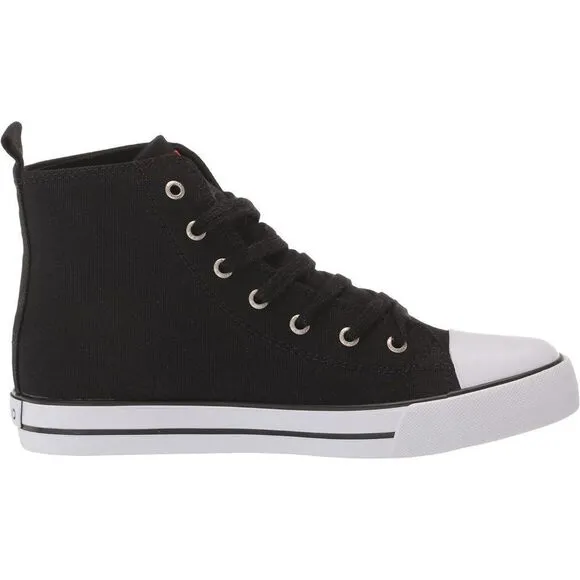 Polo Ralph Lauren Unisex Kids Black Hamptyn-Hi-II-Bear High Top Sneakers Size 7
