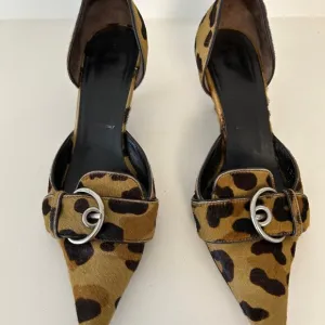 Prada animal print heels size 36