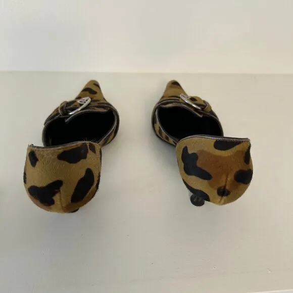 Prada animal print heels size 36
