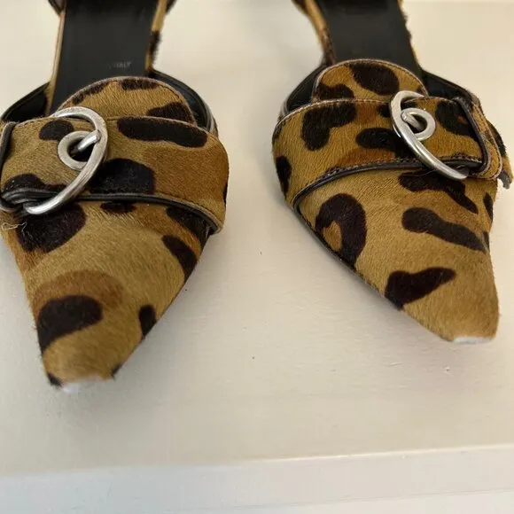 Prada animal print heels size 36