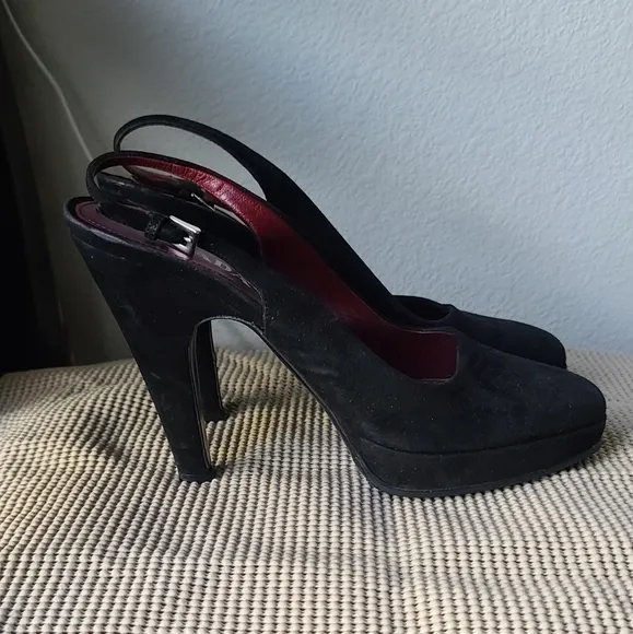 Prada Black Suede Shoes