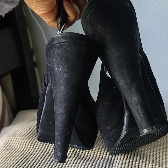 Prada Black Suede Shoes