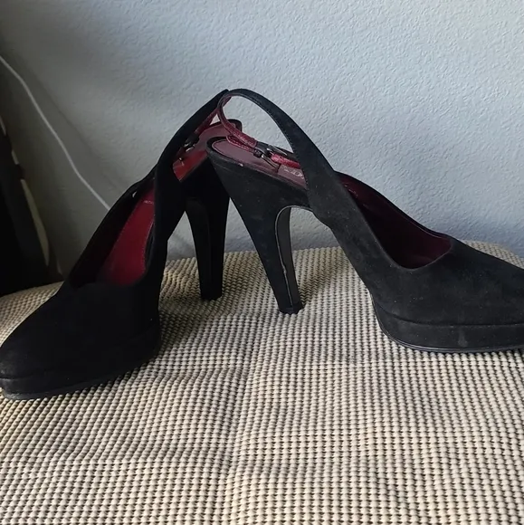 Prada Black Suede Shoes