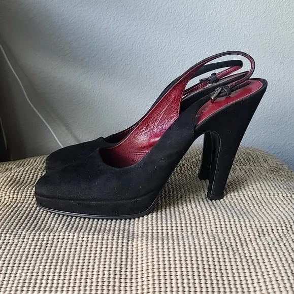 Prada Black Suede Shoes