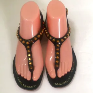 Prada Ladies Black Sandals Size 37